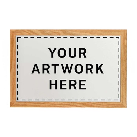 United Visual Products Drop-In Shadowbox, 12"x18", Cherry/Rubber UVSB1218-CHERRY-RUBBER